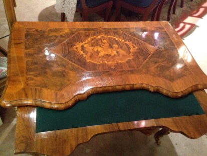 antike möbel - dresdener barock schreibtisch