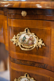 antike möbel - dresdener barock schreibtisch